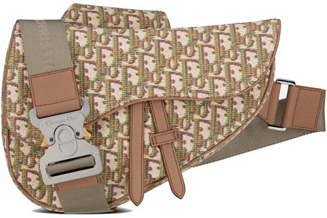 Dior Saddle Bag Oblique Jacquard Multicolor .